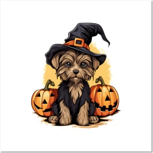 Halloween Yorkshire Terrier Dog #1 Posters and Art